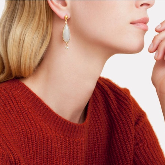 NWT Gas Bijoux Serti Drop Earrings in white - Picture 8 of 8